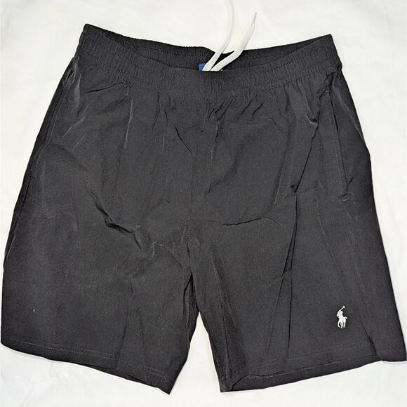 Ralph Lauren Other - Polo Ralph Lauren Men's Athletic Shorts Black Nylon Drawstring Size XL NWT Pony